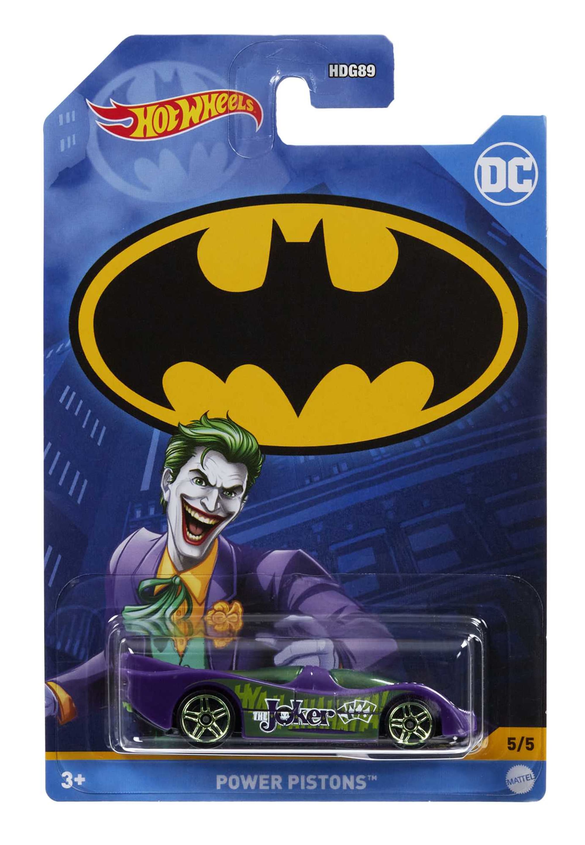 Hot Wheels Batman-Themed 1:64 Scale Vehicle, Popular Hero & Villain Casting  from the Global Franchise, Die-Cast, Toy for Collectors & Kids 3 Years Old  & Up | HDG89 | MATTEL