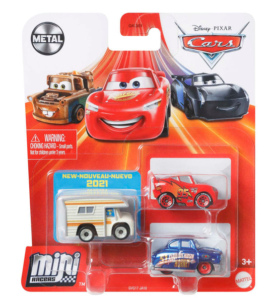Behoort Inpakken Verplicht Disney Pixar Cars Miniracers Assortiment Set van 3 | GKG01 | MATTEL