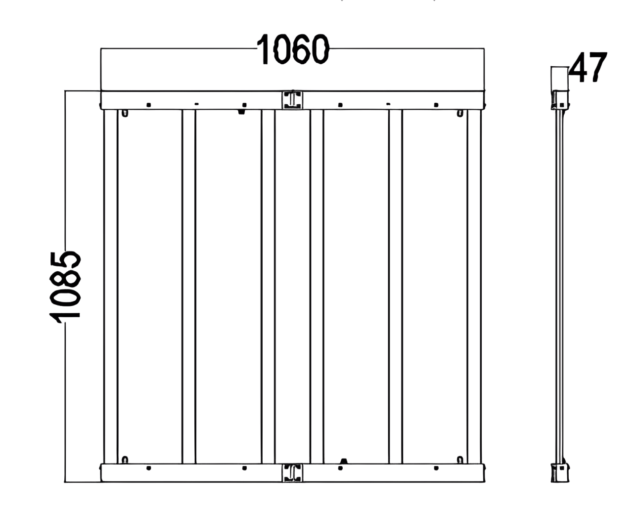 ST-720 LED Grow Light Product Dimension