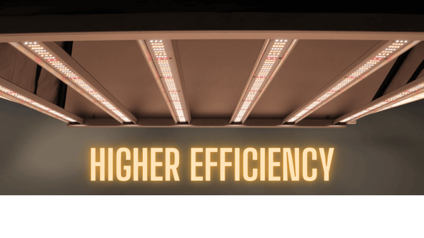 led grow lights provide higher efficiency
