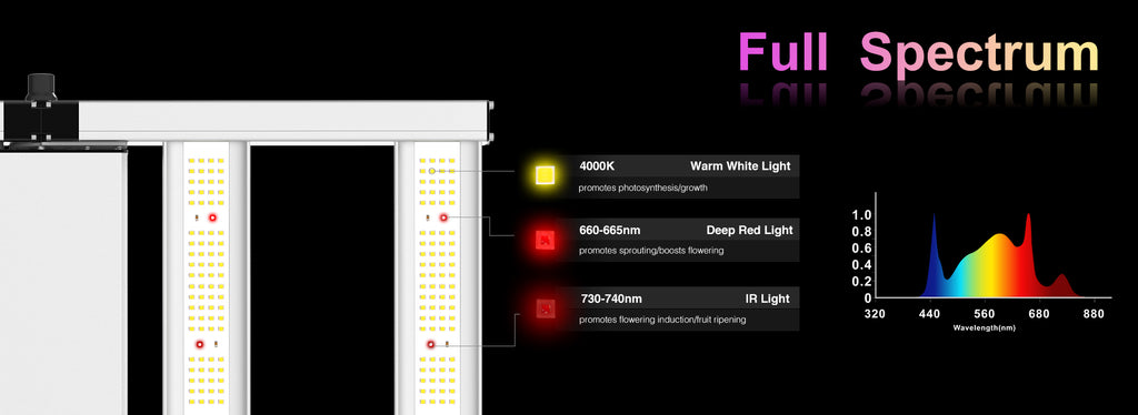 CT-250 Full Spectrum LED Grow Light Full Spectrum