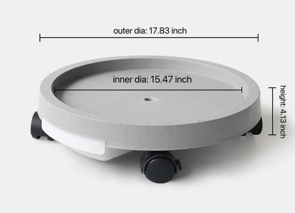 cultiuana heavy duty plant caddy with locking wheels bottom drawer large size