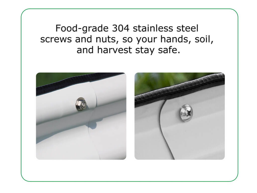 metal raised garden beds screws