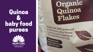 Quinoa for baby food purees