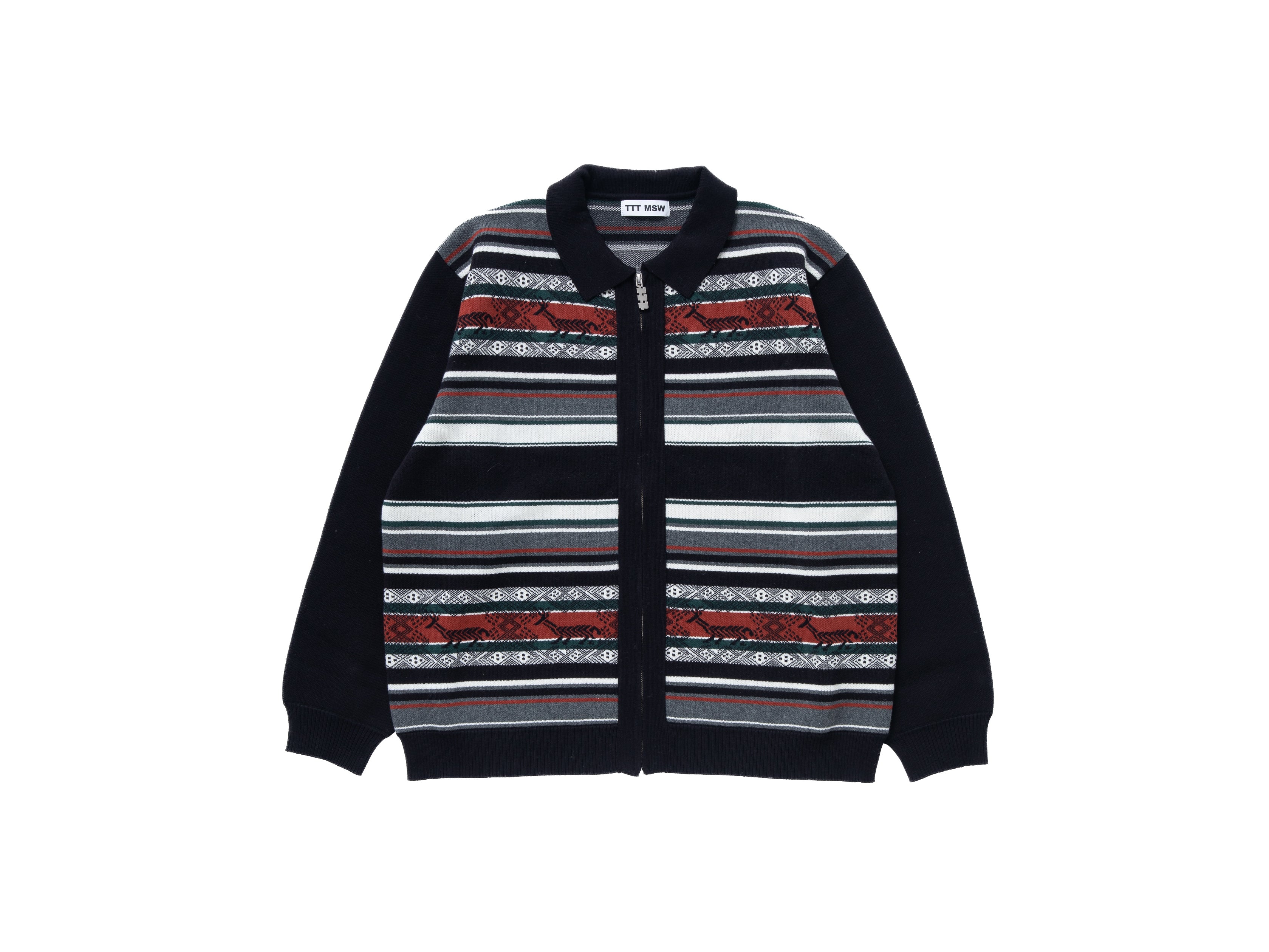 10回程着用しましたTTT_MSW   Nordic zip up cardigan