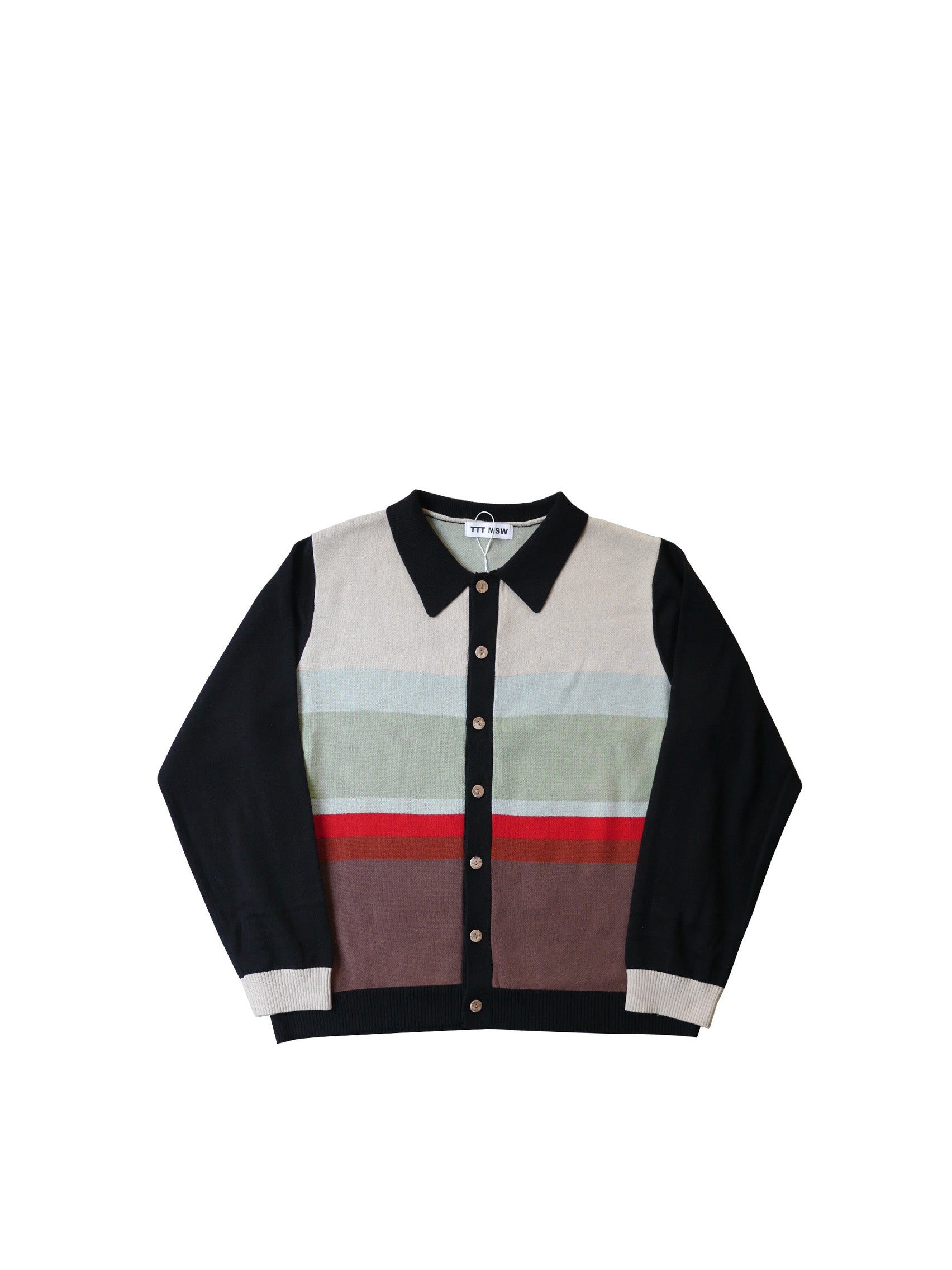 TTTMSW 22AW Border Knit Cardigan TTT_MSW