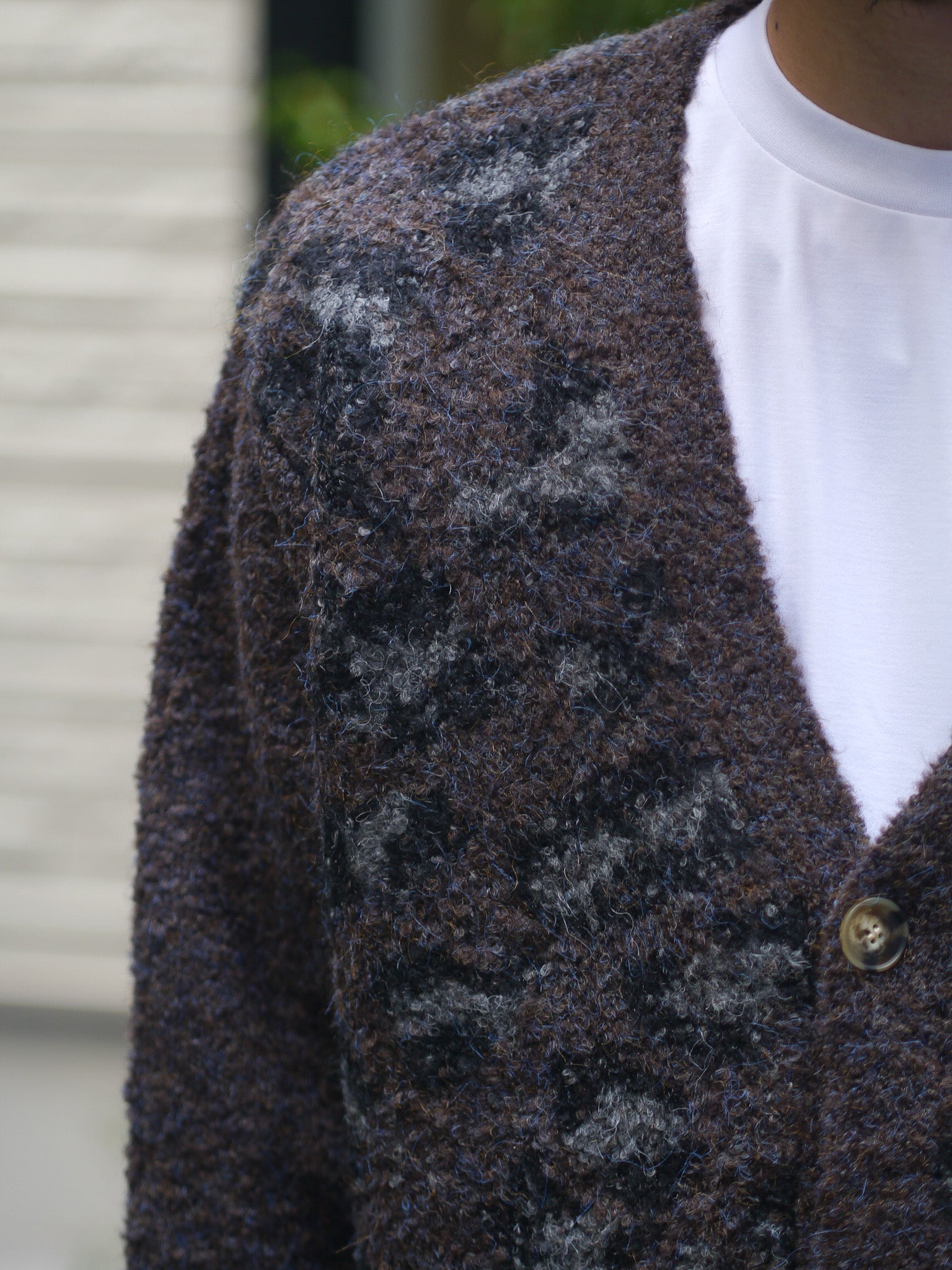 トップスTTT_MSW leopard knit cardigan 