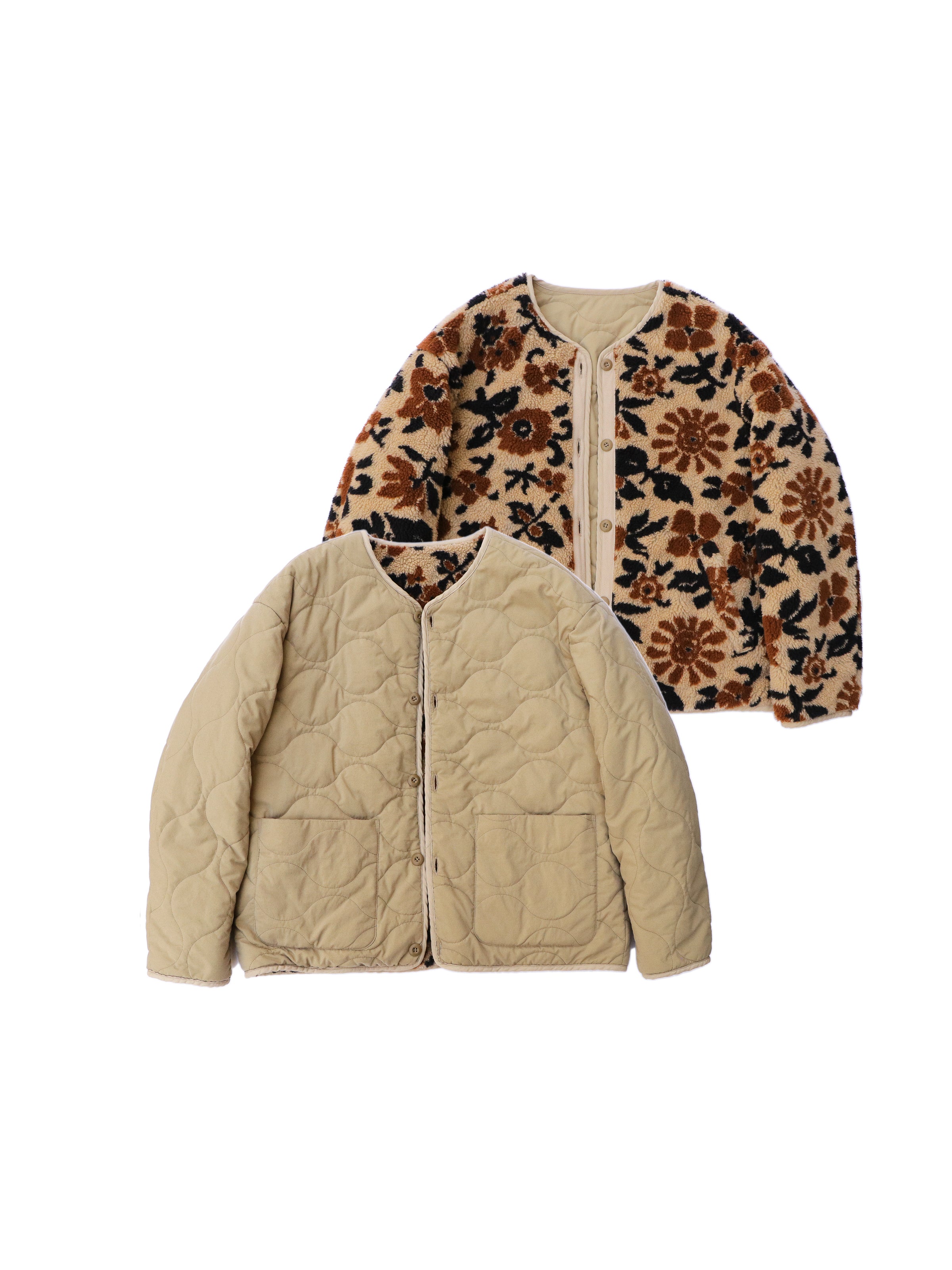 jacquard boa blouson / supernova