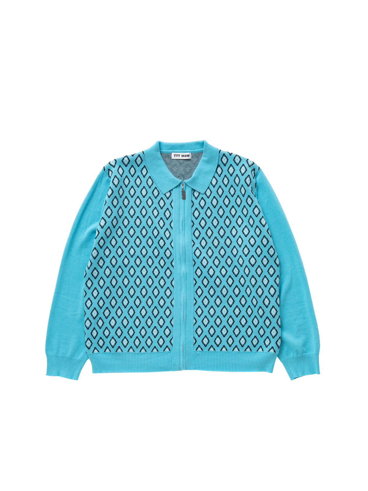 TTT_MSW POLO CARDIGAN blue-