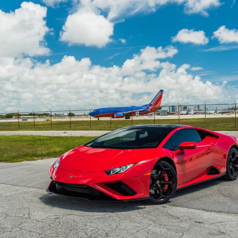 Red Lamborghini Huracan EVO Spyder Rental Miami | Zeus XI Exotics – ZEUS XI