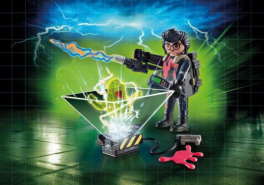PLAYMOBIL The Real Ghostbusters Spengler with Cage Car
