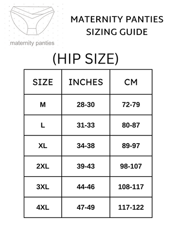 The Mama Klub - Size Chart – THE MAMA KLUB®