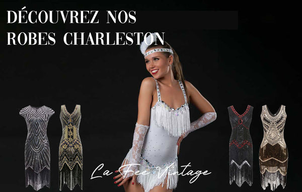 Nos robes charleston La Fée Vintage></a> <p>Les motifs et les ornements sont également importants pour recréer<a href=