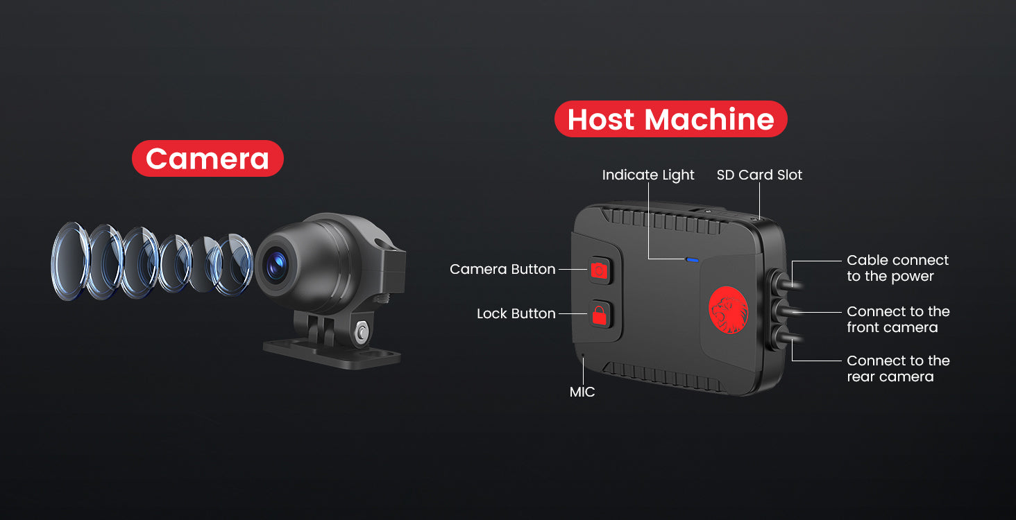 waterproof motorbike camera