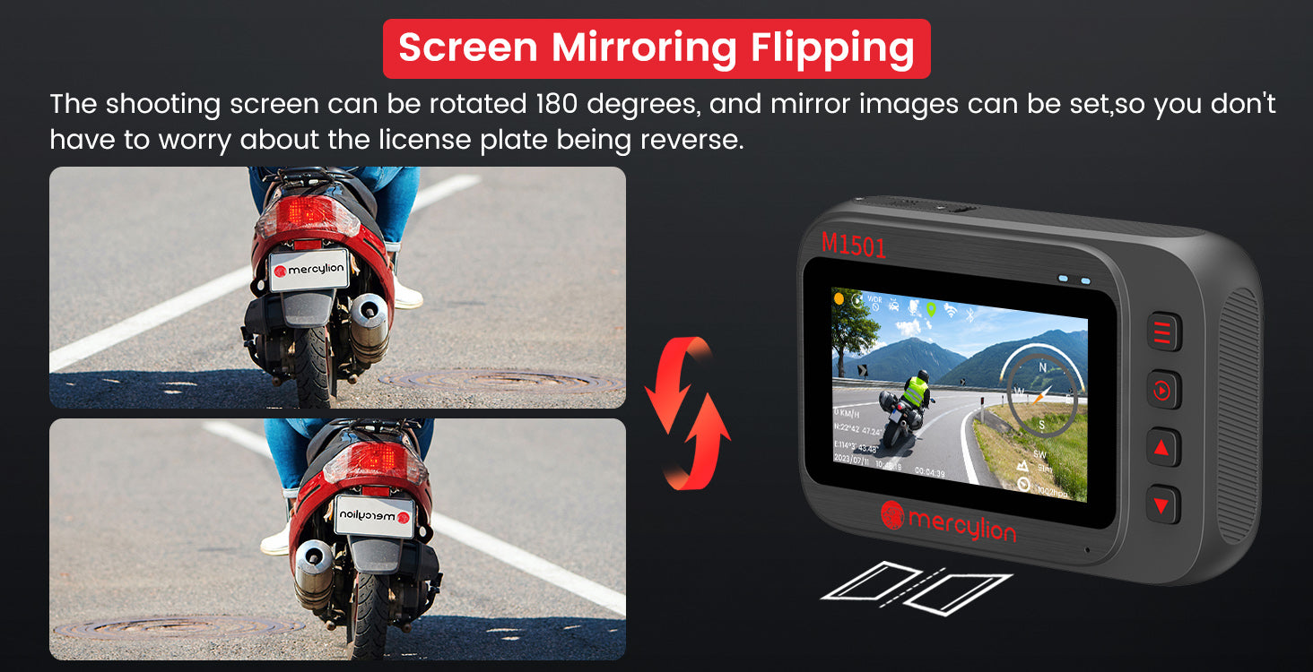 motorcycle rear view camera system