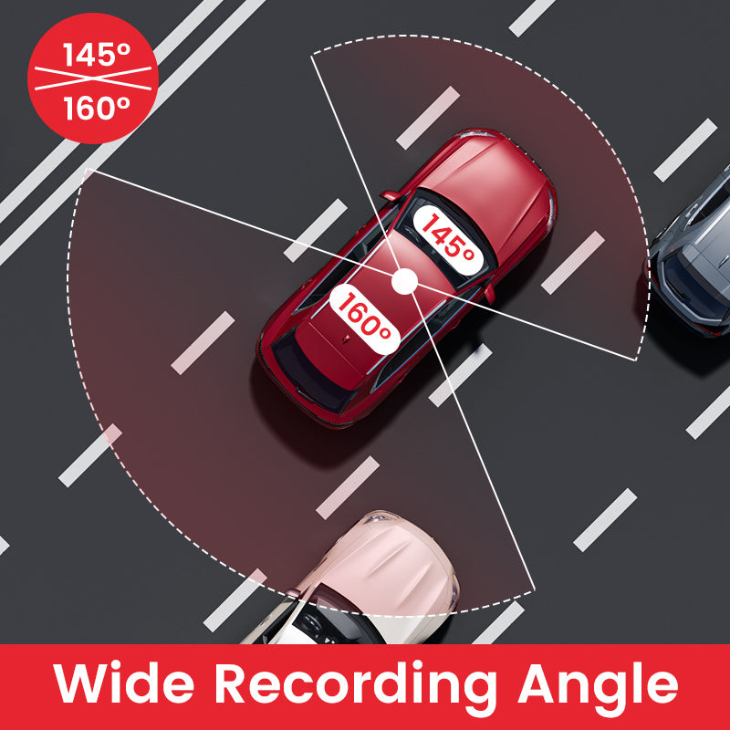 dashcam wide range angle