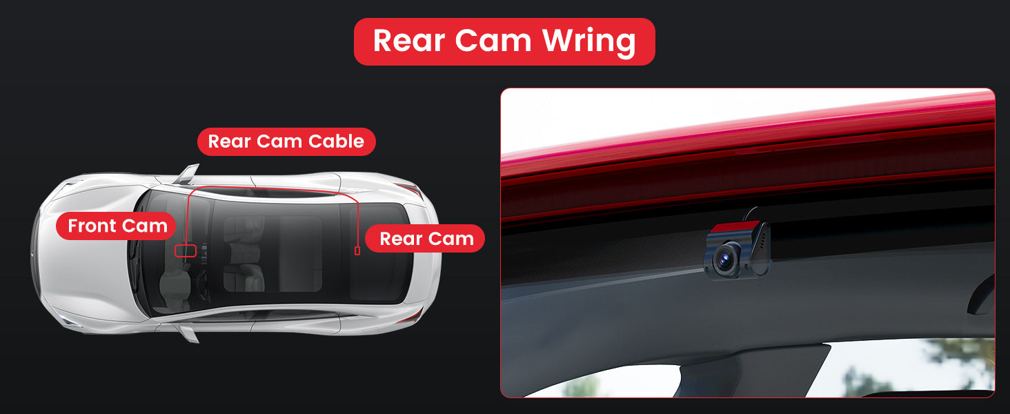 audi front and rear dash cam