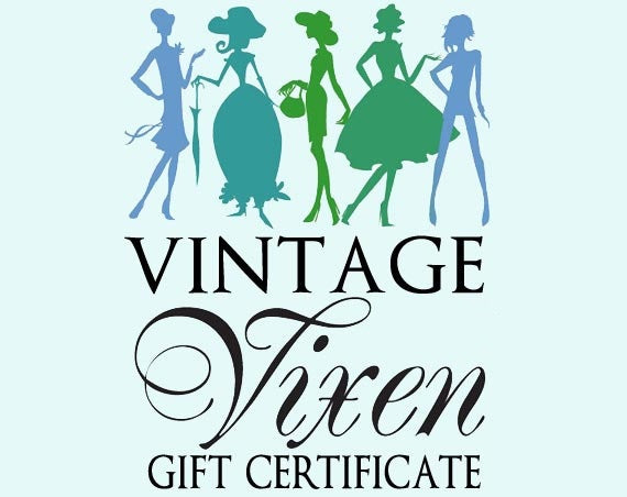 Vintage Clothing Gift Certificate