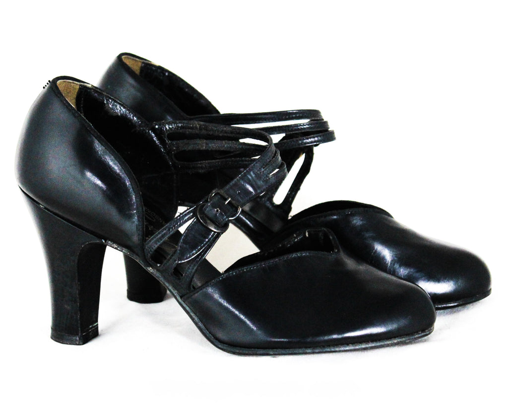 size 4.5 black heels