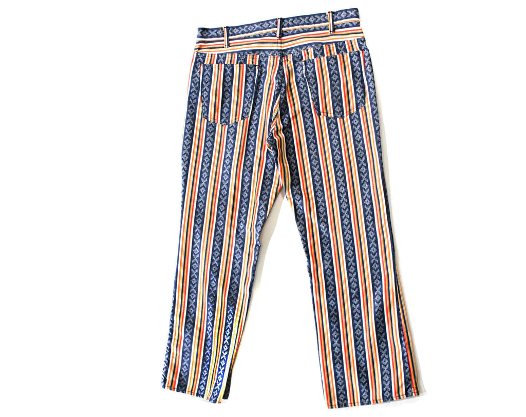 Men's Big E Levi's Jeans - Medium Large 1960s 70s Striped Cotton Pants –  Vintage Vixen Clothing