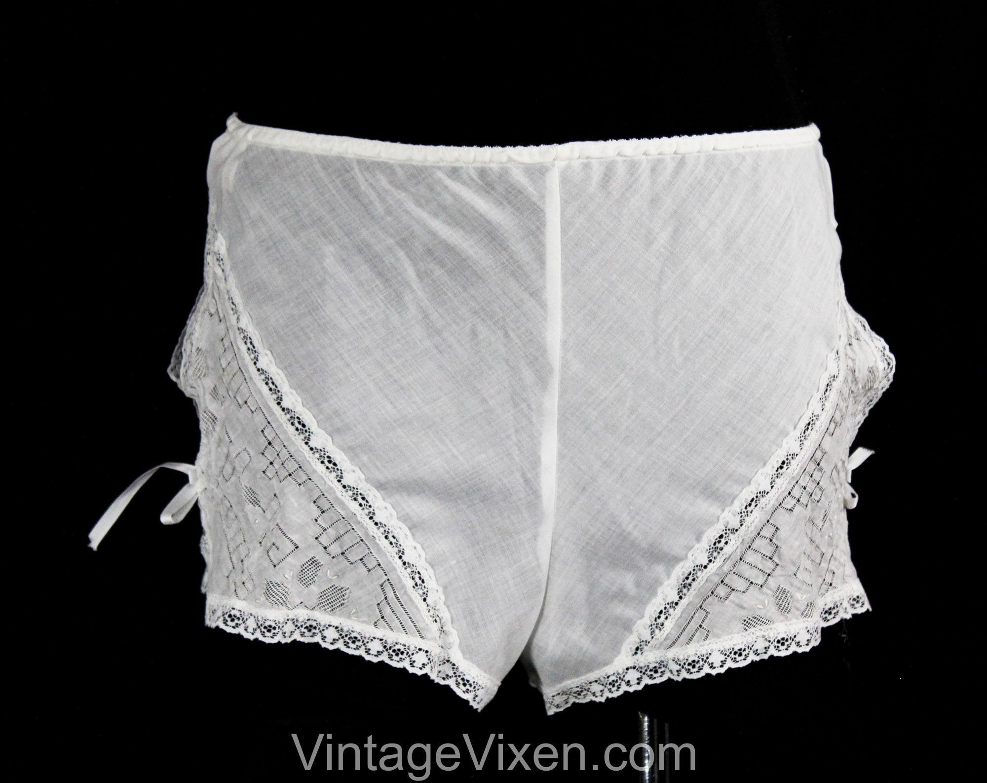 XS Antique Inspired Tap Panty Bloomer - Pretty 1980s Retro Lingerie ...