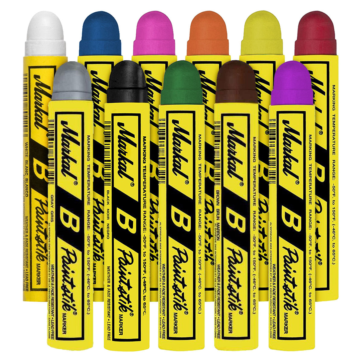 MARKAL B Paintstik, Solid Paint Marker, Multiple Colors