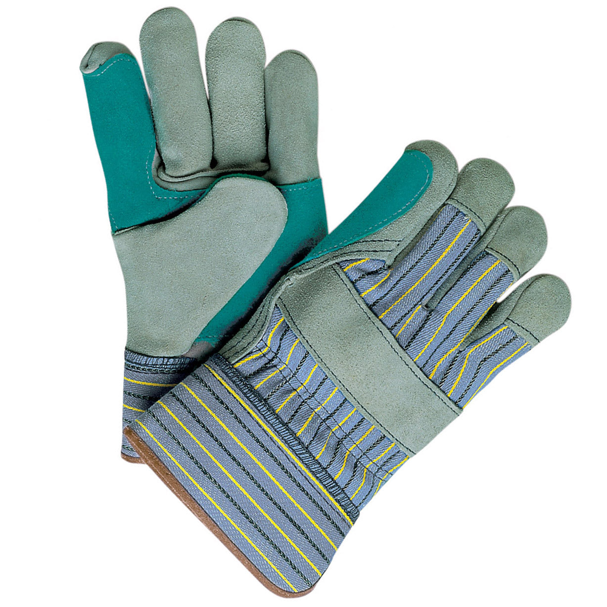 Select Shoulder Split Cow Gloves Blue/Gray Large 12 Pairs