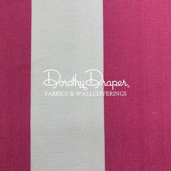 Draper Stripe Hot Pink Wallpaper