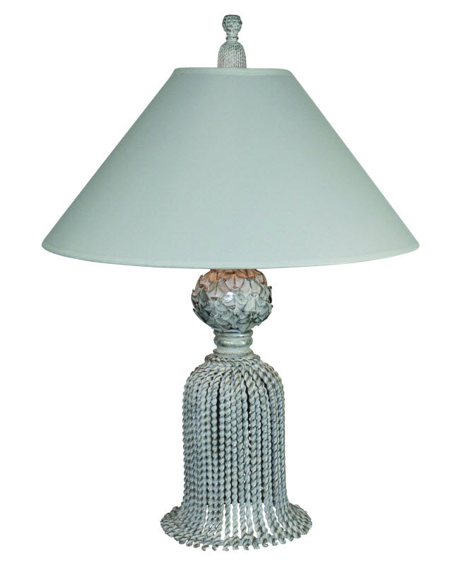 Carleton's Small Tassel Lamp - Silver