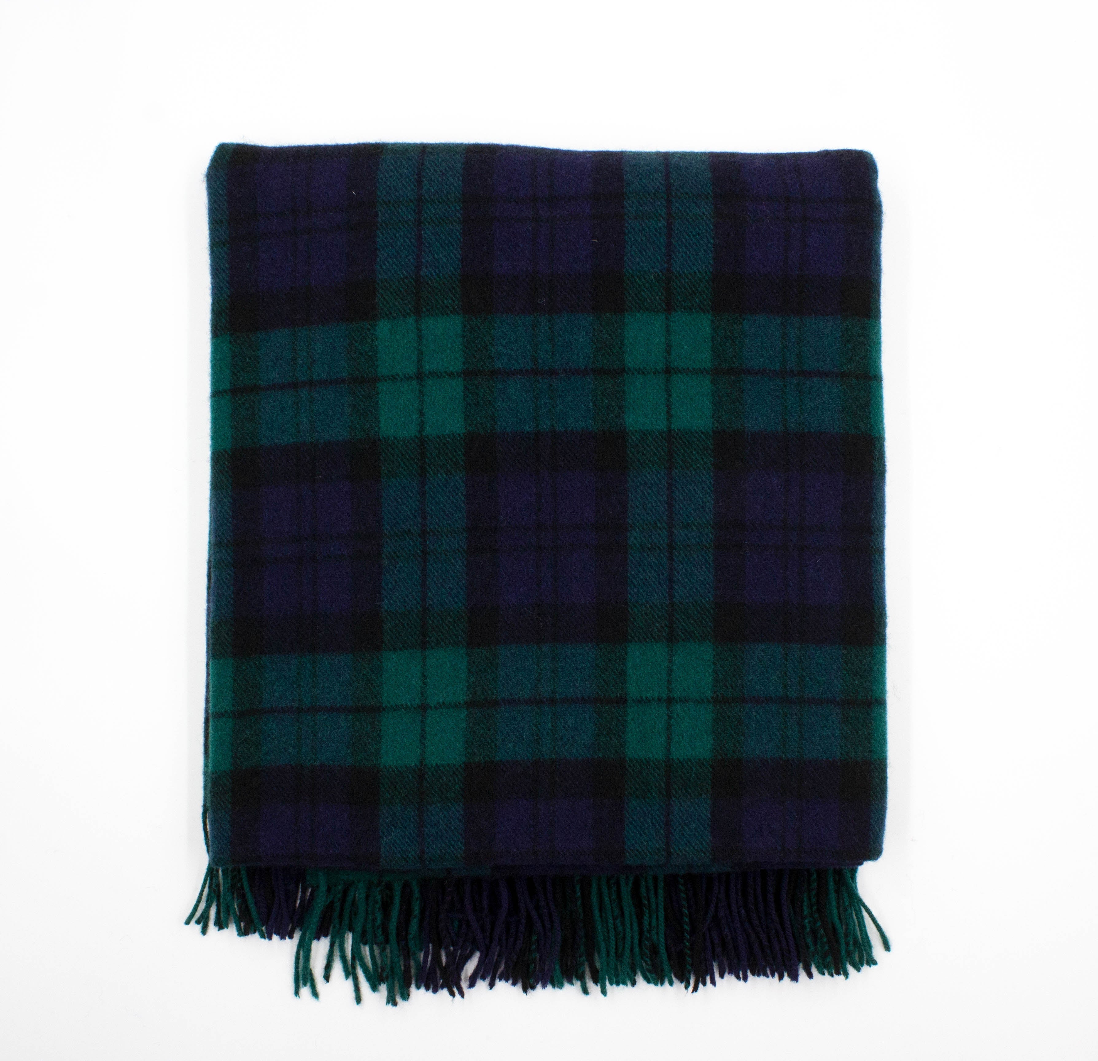 Lambswool Throw - Black Watch Tartan