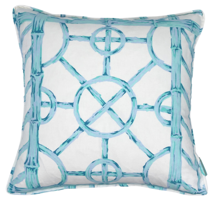 Bali Haâi Throw Pillow - Aqua