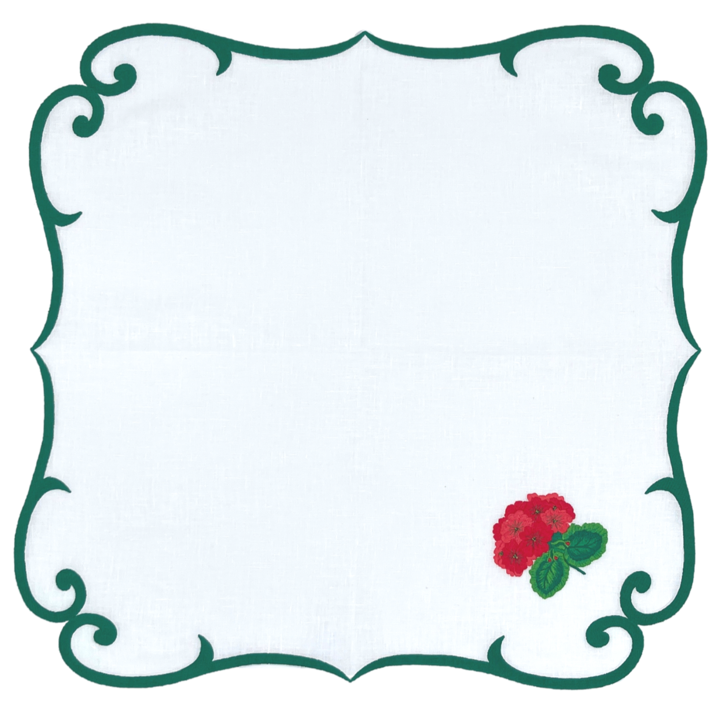 Linen Dinner Napkin (Set of Four)~Geranium