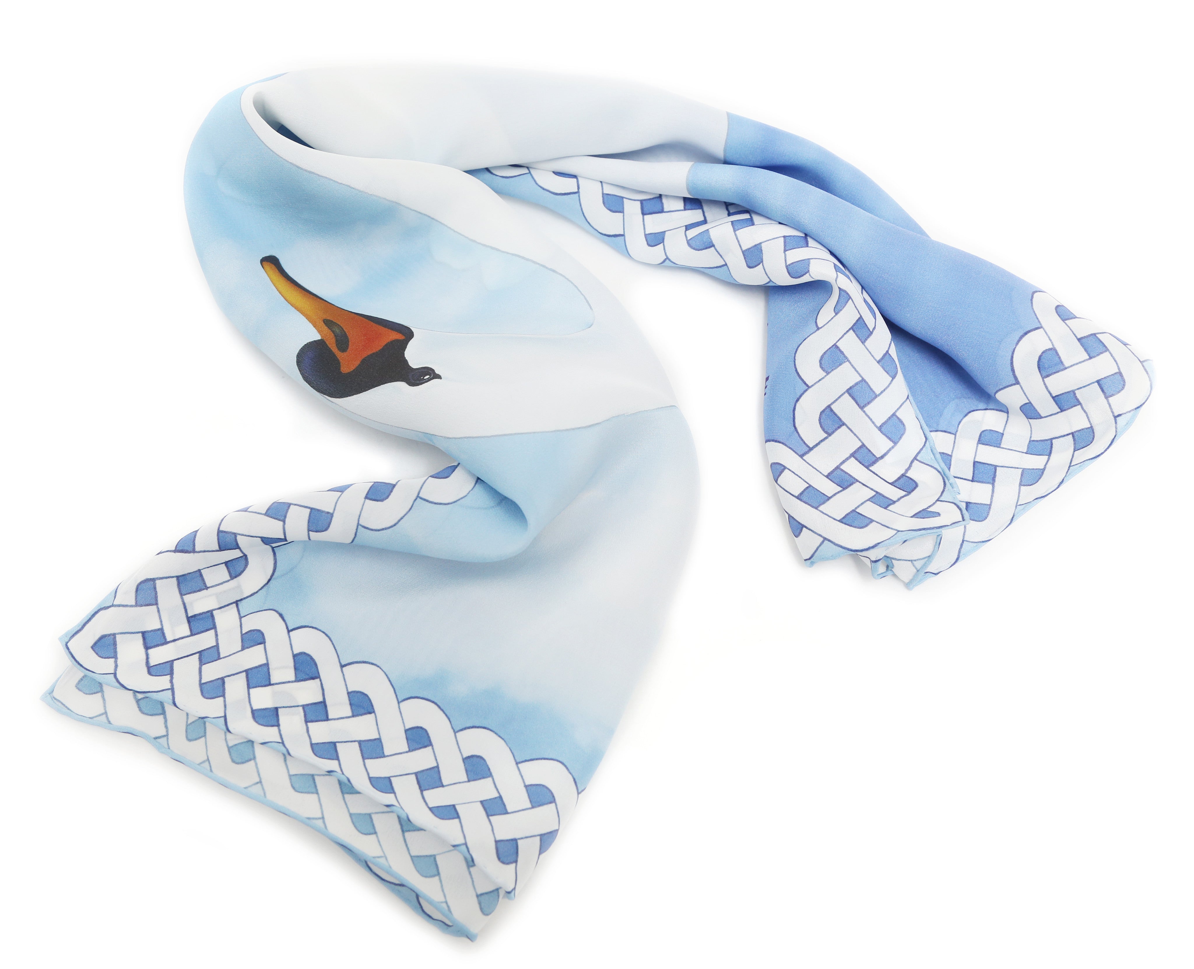 Swan Silk Scarf