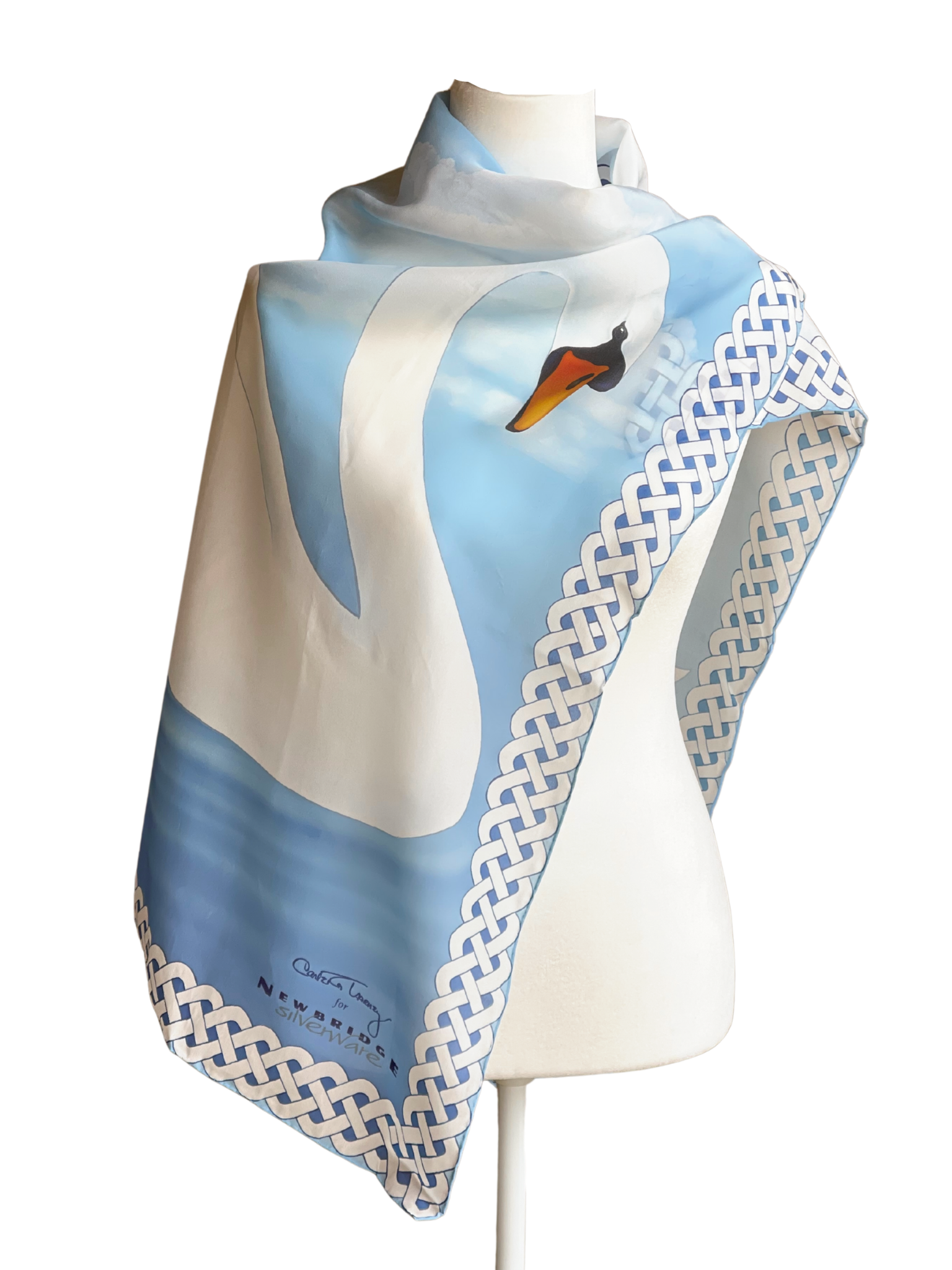 Swan Silk Scarf