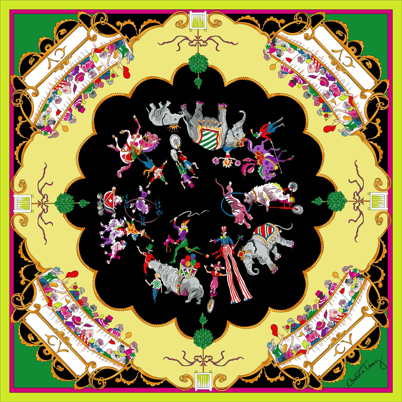 Carleton Circus Silk Scarf