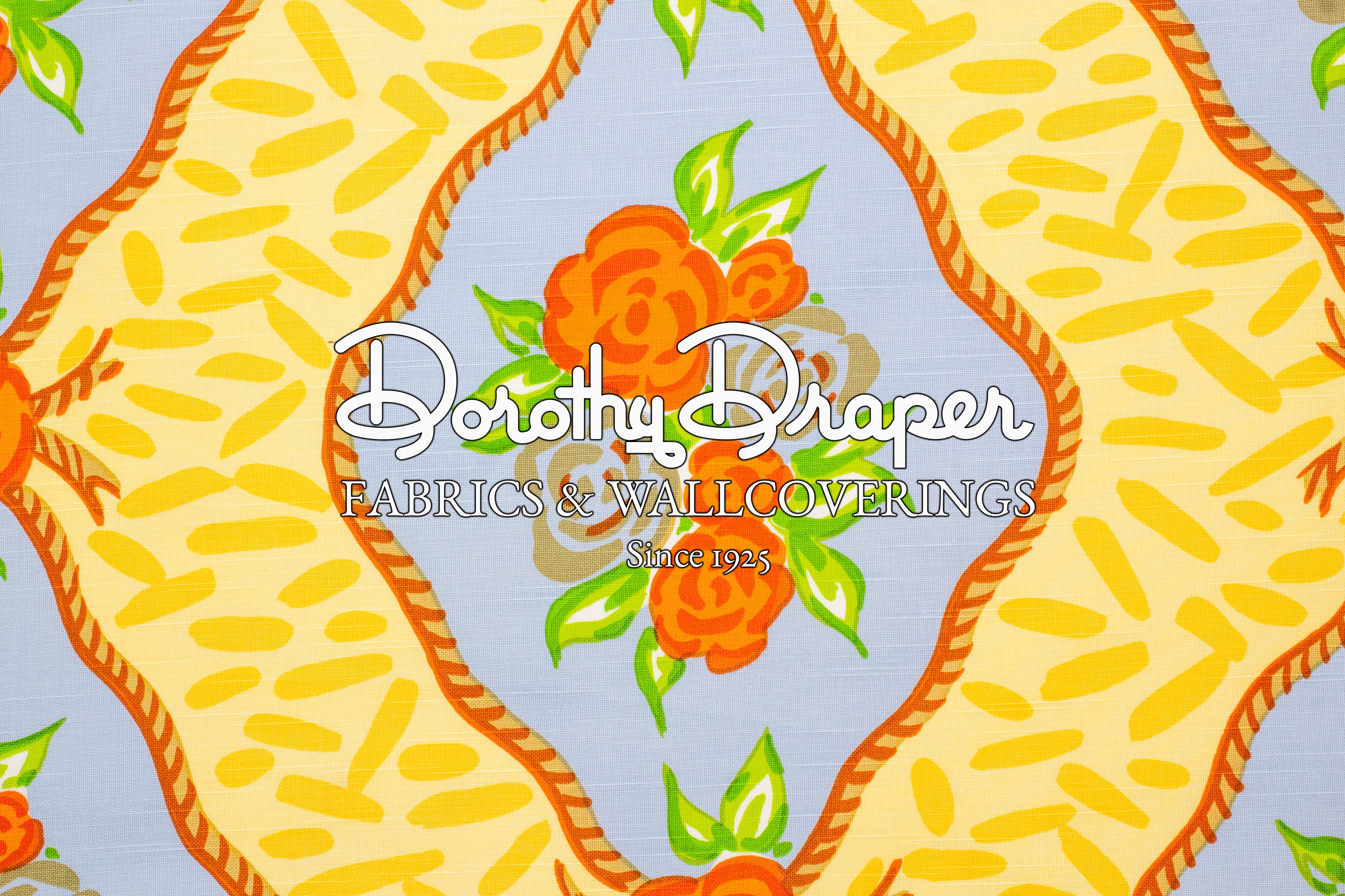 Cote Dâ Azur Lime/Tangerine Fabric