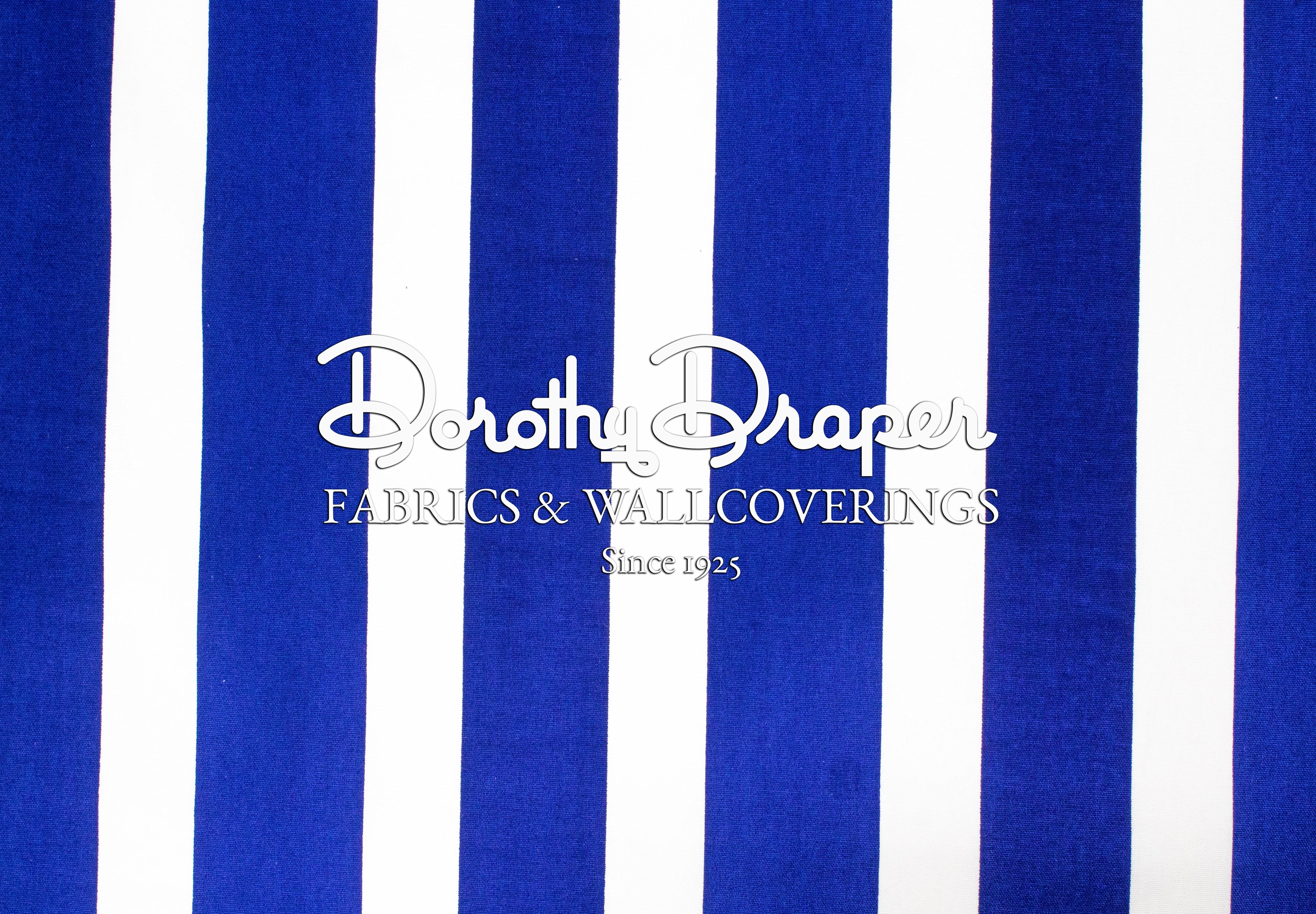 Draper Stripe Royal Fabric