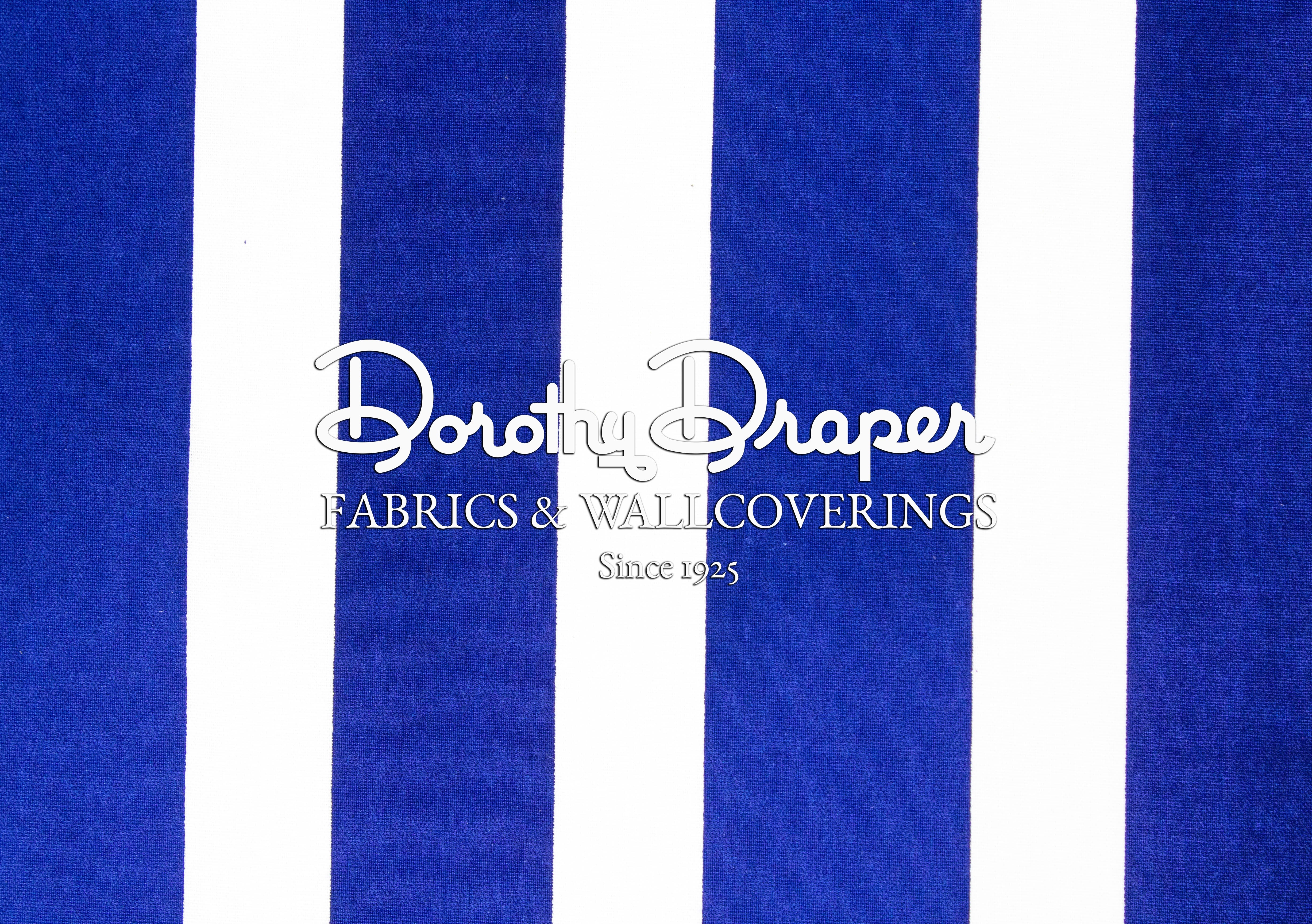 Draper Stripe Royal Fabric