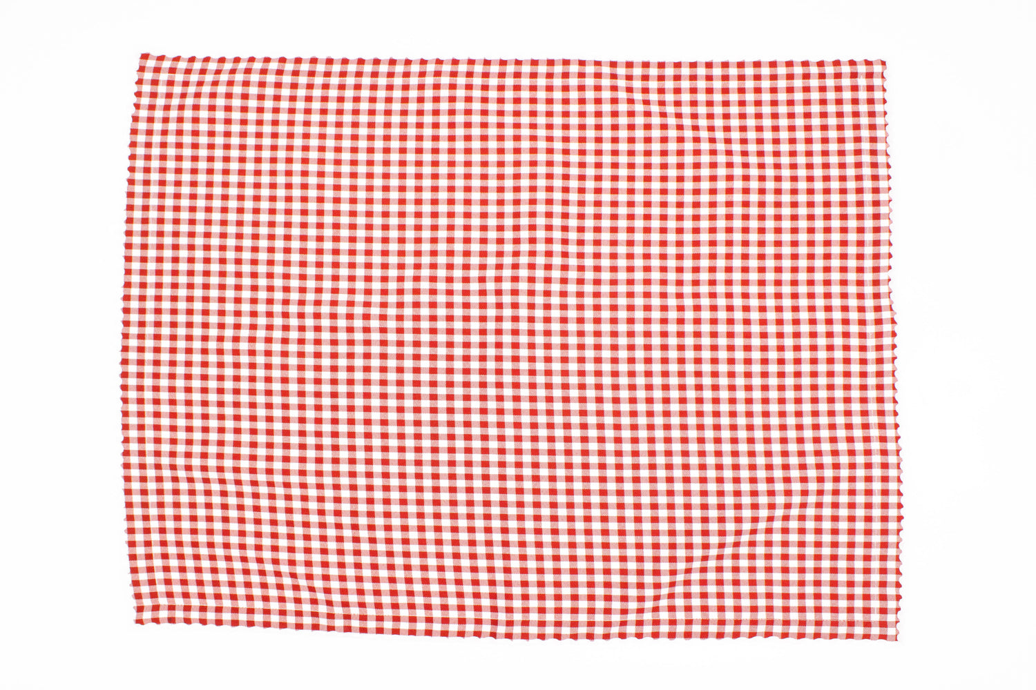 Set of Four Dinner Gingham Napkins ~ Red