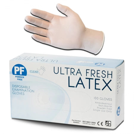 Vervoer zakdoek Conciërge Ultra Fresh Clear Latex Gloves Powder Free 10 boxes/ 1000 Gloves –  Hlpmedical