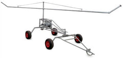 Walking Irrigator with twin front wheels