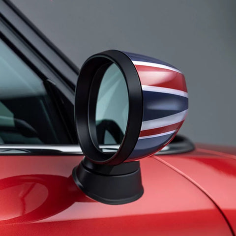 Side view of Mirror Covers Stickers for Mini Cooper