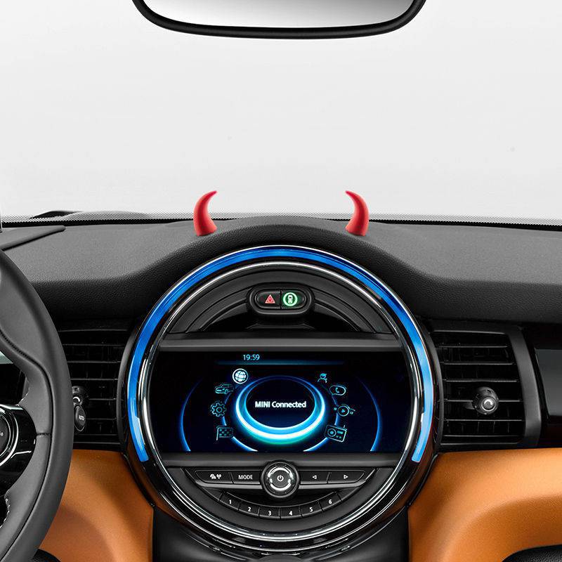 Upgrade the look of your Mini Cooper with these durable Devil Horns Dashboard Decoration Stickers