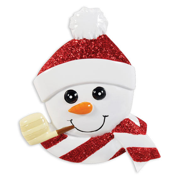 OR1431 - Snowman Face Personalized Christmas Ornament | PolarX Ornaments