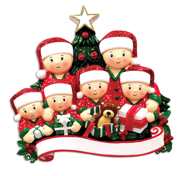 6 christmas ornaments