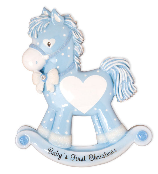 personalized baby rocking horse