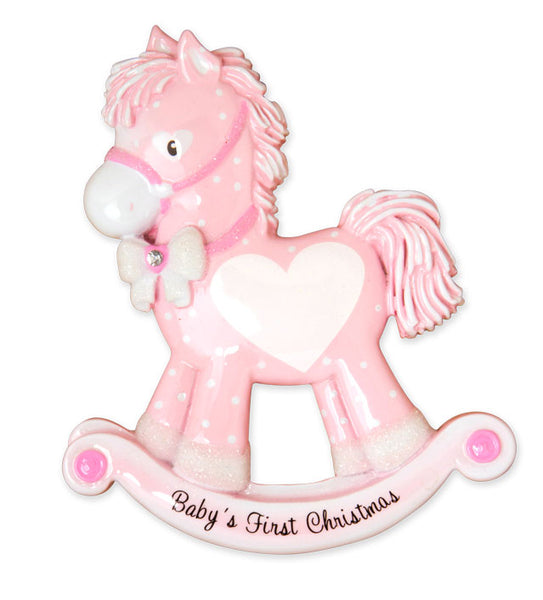 personalized baby rocking horse