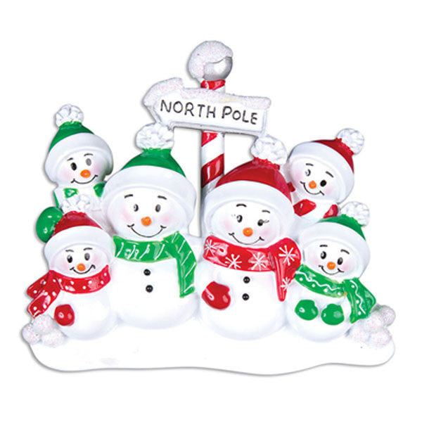 6 christmas ornaments