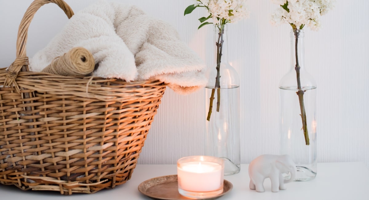 hidden camera inside a decorative basket