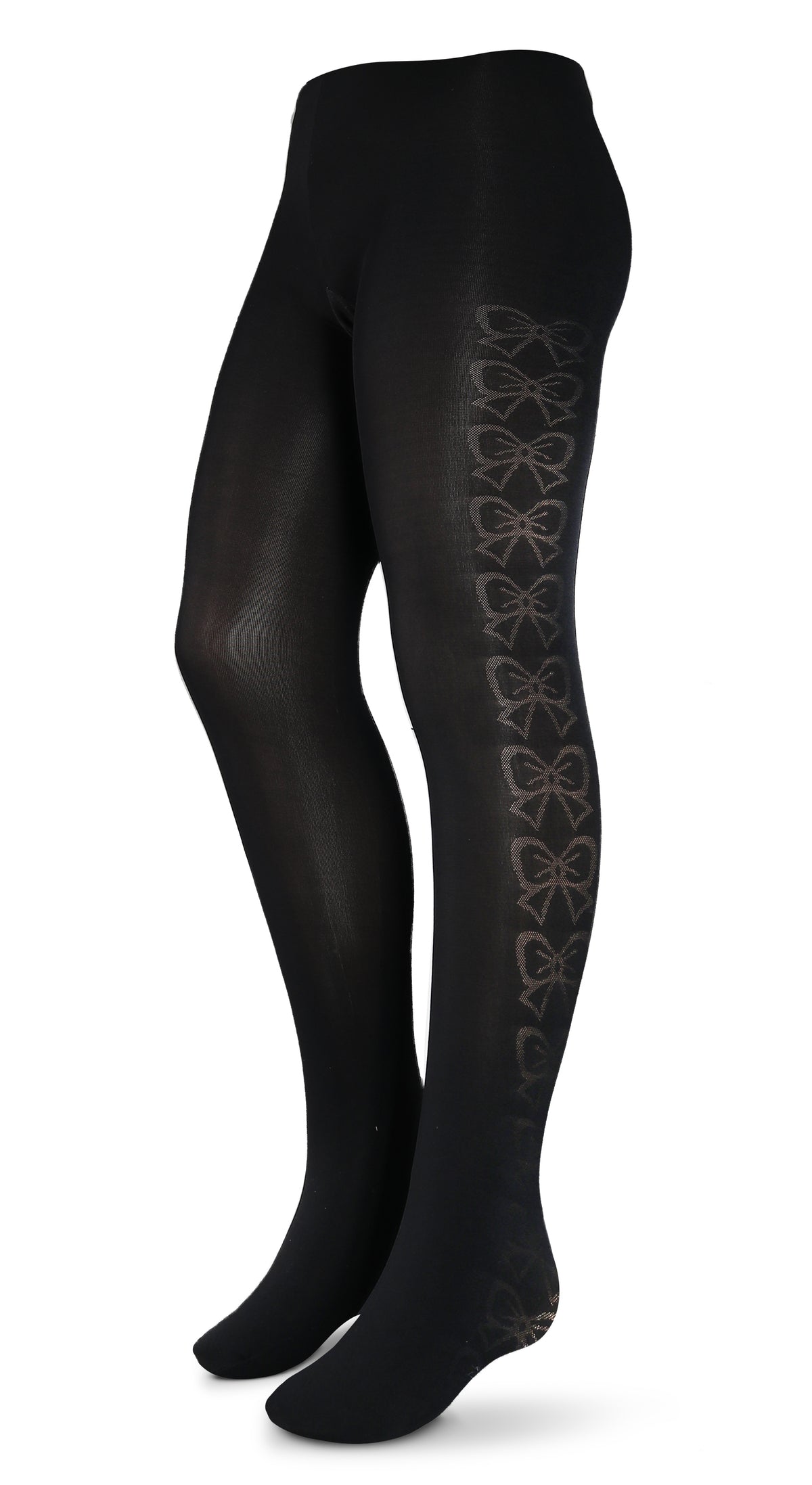 MUK LUKS Women's Black Izabella Microfiber Footless Tights (Medium 125-155  lbs)